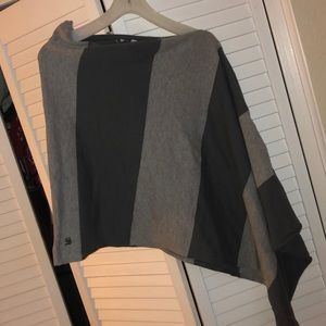 Split grey poncho  <2 for $20 item>